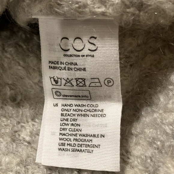 COS Textured Chunky Wool & Mohair Sweater NWOT - Picture 9 of 14
